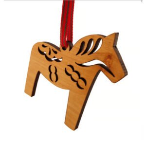 Dala Horse Ornament - Wooden Laser Cut