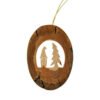 Bark Gnome Oval Ornament - 3"
