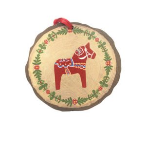 Nordic Collection Wooden Ornament - Dala Horse